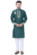 Load image into Gallery viewer, Brocade Silk - Premium Kurta Pyjama - Just $ 75! Shop now at Dapper Ethnic