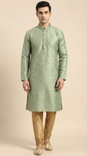Load image into Gallery viewer, Brocade Silk - Premium Kurta Pyjama - Just $ 75! Shop now at Dapper Ethnic