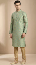 Load image into Gallery viewer, Brocade Silk - Premium Kurta Pyjama - Just $ 75! Shop now at Dapper Ethnic