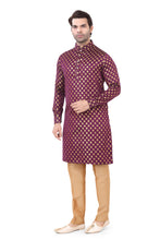 Load image into Gallery viewer, Brocade Silk - Premium Kurta Pyjama - Just $ 75! Shop now at Dapper Ethnic