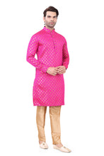 Load image into Gallery viewer, Brocade Silk - Premium Kurta Pyjama - Just $ 75! Shop now at Dapper Ethnic