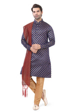 Load image into Gallery viewer, Brocade Silk - Premium Kurta Pyjama - Just $ 75! Shop now at Dapper Ethnic