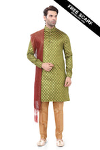 Load image into Gallery viewer, Brocade Silk - Premium Kurta Pyjama - Just $ 75! Shop now at Dapper Ethnic