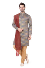 Load image into Gallery viewer, Brocade Silk - Premium Kurta Pyjama - Just $ 75! Shop now at Dapper Ethnic