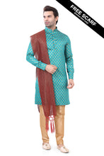 Load image into Gallery viewer, Brocade Silk - Premium Kurta Pyjama - Just $ 75! Shop now at Dapper Ethnic