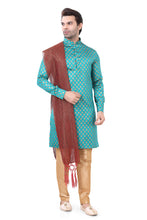 Load image into Gallery viewer, Brocade Silk - Premium Kurta Pyjama - Just $ 75! Shop now at Dapper Ethnic