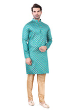 Load image into Gallery viewer, Brocade Silk - Premium Kurta Pyjama - Just $ 75! Shop now at Dapper Ethnic