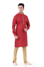 Load image into Gallery viewer, Brocade Silk - Premium Kurta Pyjama - Just $ 75! Shop now at Dapper Ethnic