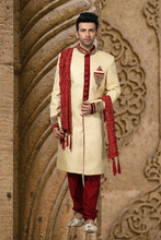 Load image into Gallery viewer, Brocade Silk - Premium Kurta Pyjama - Just $ 75! Shop now at Dapper Ethnic