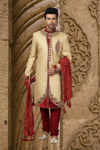 Load image into Gallery viewer, Brocade Silk - Premium Kurta Pyjama - Just $ 75! Shop now at Dapper Ethnic