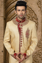 Load image into Gallery viewer, Brocade Silk - Premium Kurta Pyjama - Just $ 75! Shop now at Dapper Ethnic