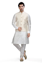 Load image into Gallery viewer, Jamevaram 3 pieces Vest Coat suit in Cream