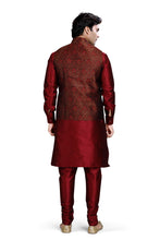 Load image into Gallery viewer, Brocade Silk - Premium Kurta Pyjama - Just $ 75! Shop now at Dapper Ethnic