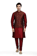 Load image into Gallery viewer, Brocade Silk - Premium Kurta Pyjama - Just $ 75! Shop now at Dapper Ethnic
