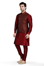 Load image into Gallery viewer, Brocade Silk - Premium Kurta Pyjama - Just $ 75! Shop now at Dapper Ethnic