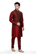 Load image into Gallery viewer, Brocade Silk - Premium Kurta Pyjama - Just $ 75! Shop now at Dapper Ethnic