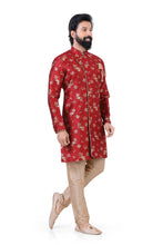 Load image into Gallery viewer, Aangrakha style 2 pieces Indo western in Red