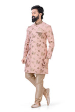Load image into Gallery viewer, Aangrakha Style Banarasi 2 pieces Indo western in Blush Pink