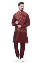 Load image into Gallery viewer, Brocade Silk - Premium Kurta Pyjama - Just $ 75! Shop now at Dapper Ethnic