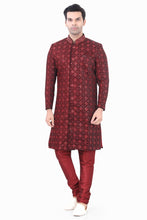 Load image into Gallery viewer, Brocade Silk - Premium Kurta Pyjama - Just $ 75! Shop now at Dapper Ethnic
