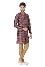 Load image into Gallery viewer, Brocade Silk - Premium Kurta Pyjama - Just $ 75! Shop now at Dapper Ethnic