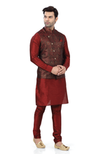 Load image into Gallery viewer, Brocade Silk - Premium Kurta Pyjama - Just $ 75! Shop now at Dapper Ethnic