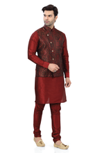 Load image into Gallery viewer, Brocade Silk - Premium Kurta Pyjama - Just $ 75! Shop now at Dapper Ethnic