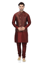 Load image into Gallery viewer, Brocade Silk - Premium Kurta Pyjama - Just $ 75! Shop now at Dapper Ethnic