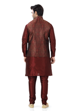 Load image into Gallery viewer, Brocade Silk - Premium Kurta Pyjama - Just $ 75! Shop now at Dapper Ethnic