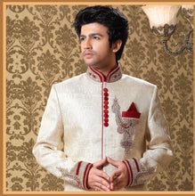 Load image into Gallery viewer, Brocade Silk - Premium Kurta Pyjama - Just $ 75! Shop now at Dapper Ethnic