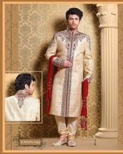 Load image into Gallery viewer, Brocade Silk - Premium Kurta Pyjama - Just $ 75! Shop now at Dapper Ethnic