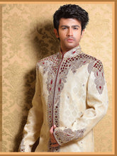Load image into Gallery viewer, Brocade Silk - Premium Kurta Pyjama - Just $ 75! Shop now at Dapper Ethnic