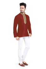 Load image into Gallery viewer, Brocade Silk - Premium Kurta Pyjama - Just $ 75! Shop now at Dapper Ethnic