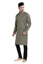 Load image into Gallery viewer, Brocade Silk - Premium Kurta Pyjama - Just $ 75! Shop now at Dapper Ethnic