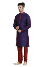 Load image into Gallery viewer, Brocade Silk - Premium Kurta Pyjama - Just $ 75! Shop now at Dapper Ethnic