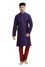 Load image into Gallery viewer, Brocade Silk - Premium Kurta Pyjama - Just $ 75! Shop now at Dapper Ethnic