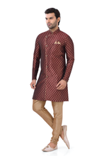 Load image into Gallery viewer, Brocade Silk - Premium Kurta Pyjama - Just $ 75! Shop now at Dapper Ethnic