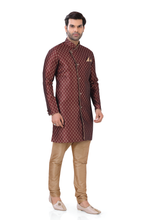 Load image into Gallery viewer, Brocade Silk - Premium Kurta Pyjama - Just $ 75! Shop now at Dapper Ethnic