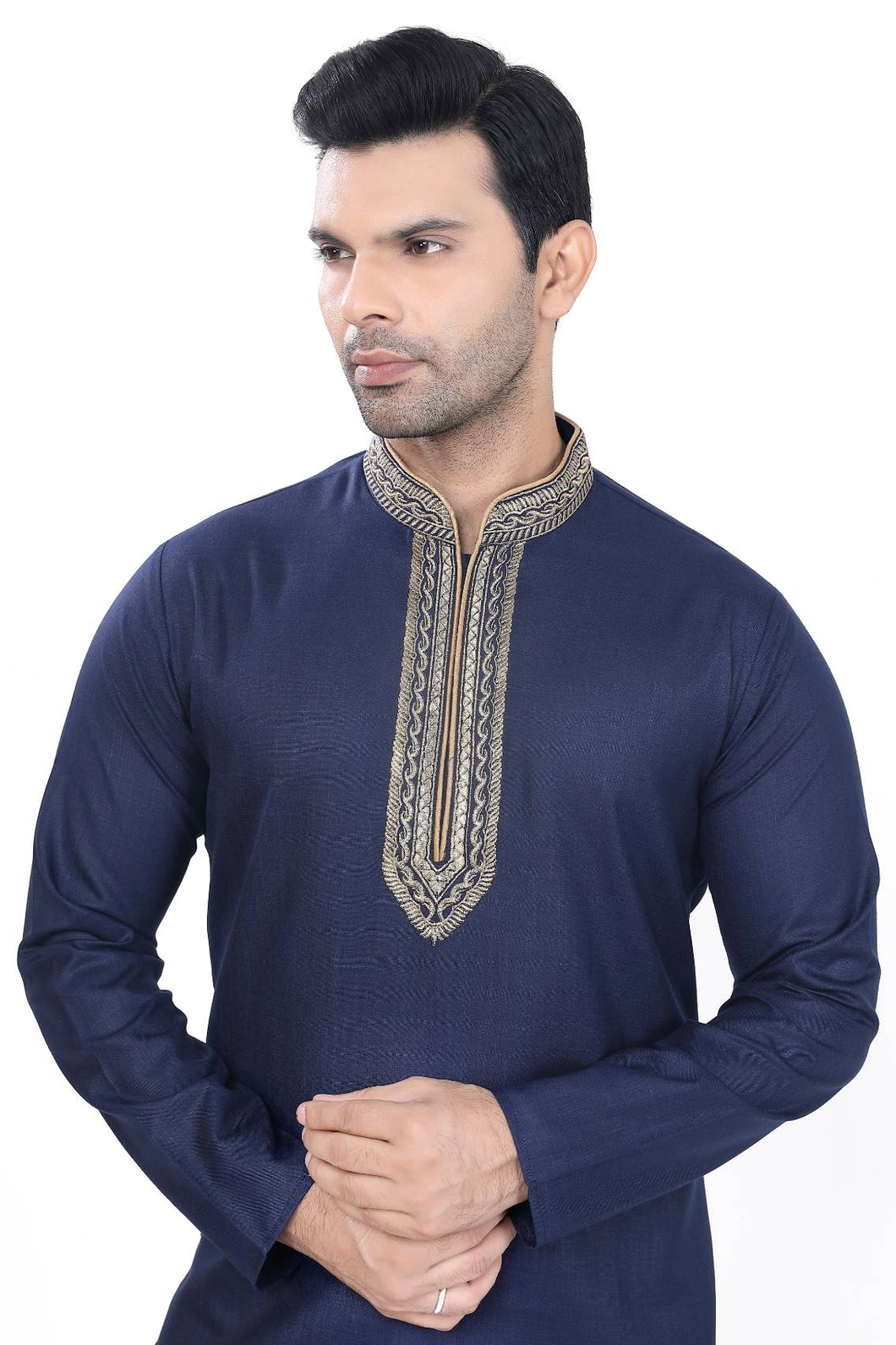 Brocade Silk - Premium Kurta Pyjama - Just $ 75! Shop now at Dapper Ethnic