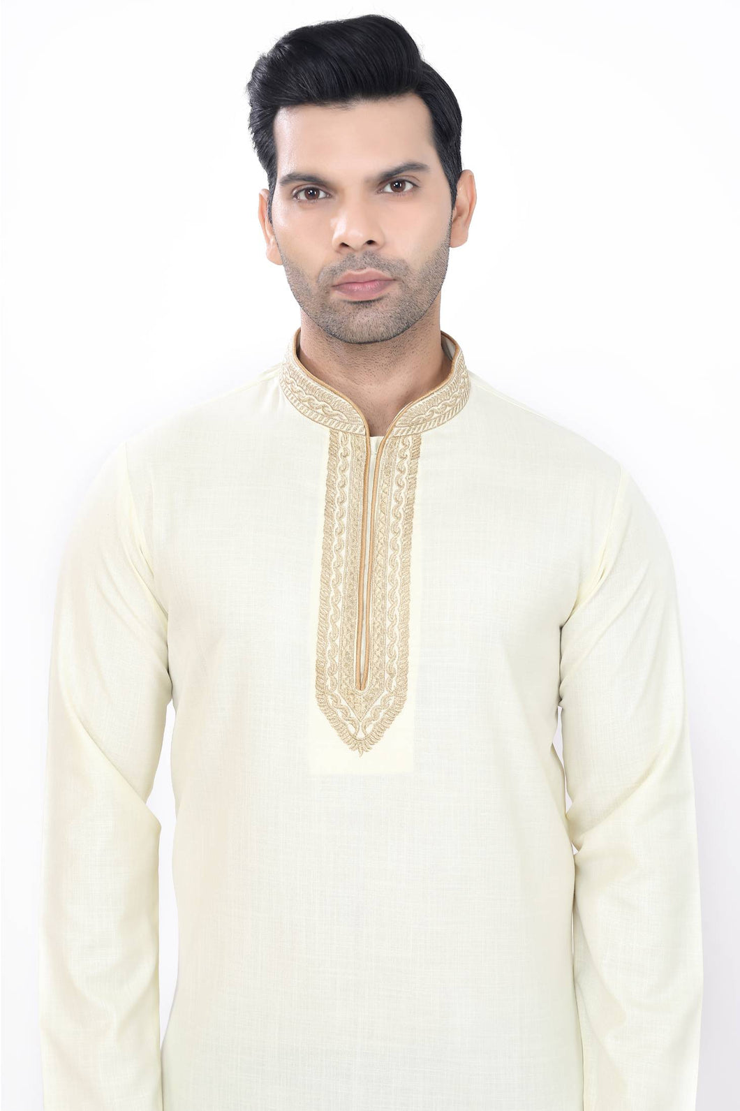 Brocade Silk - Premium Kurta Pyjama - Just $ 75! Shop now at Dapper Ethnic