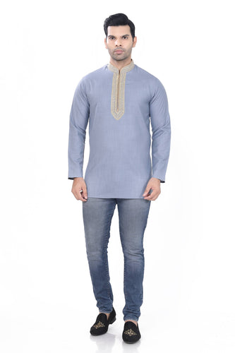 Brocade Silk - Premium Kurta Pyjama - Just $ 75! Shop now at Dapper Ethnic
