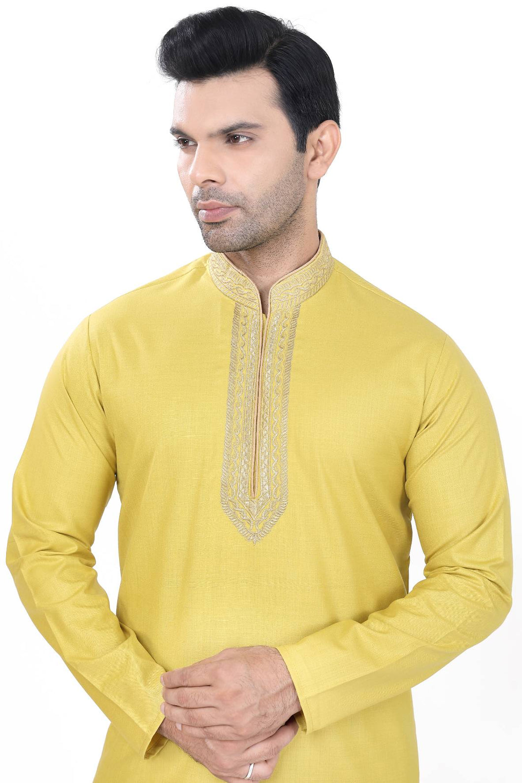 Brocade Silk - Premium Kurta Pyjama - Just $ 75! Shop now at Dapper Ethnic