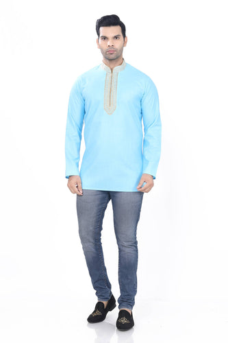 Brocade Silk - Premium Kurta Pyjama - Just $ 75! Shop now at Dapper Ethnic