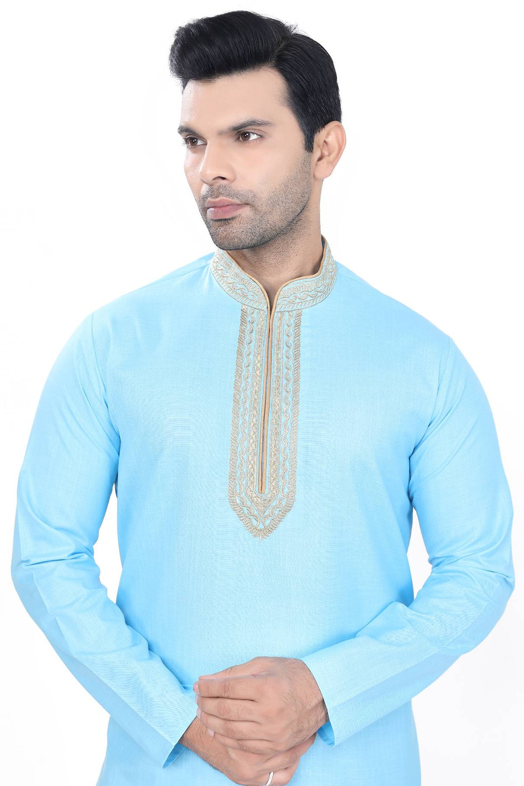 Brocade Silk - Premium Kurta Pyjama - Just $ 75! Shop now at Dapper Ethnic