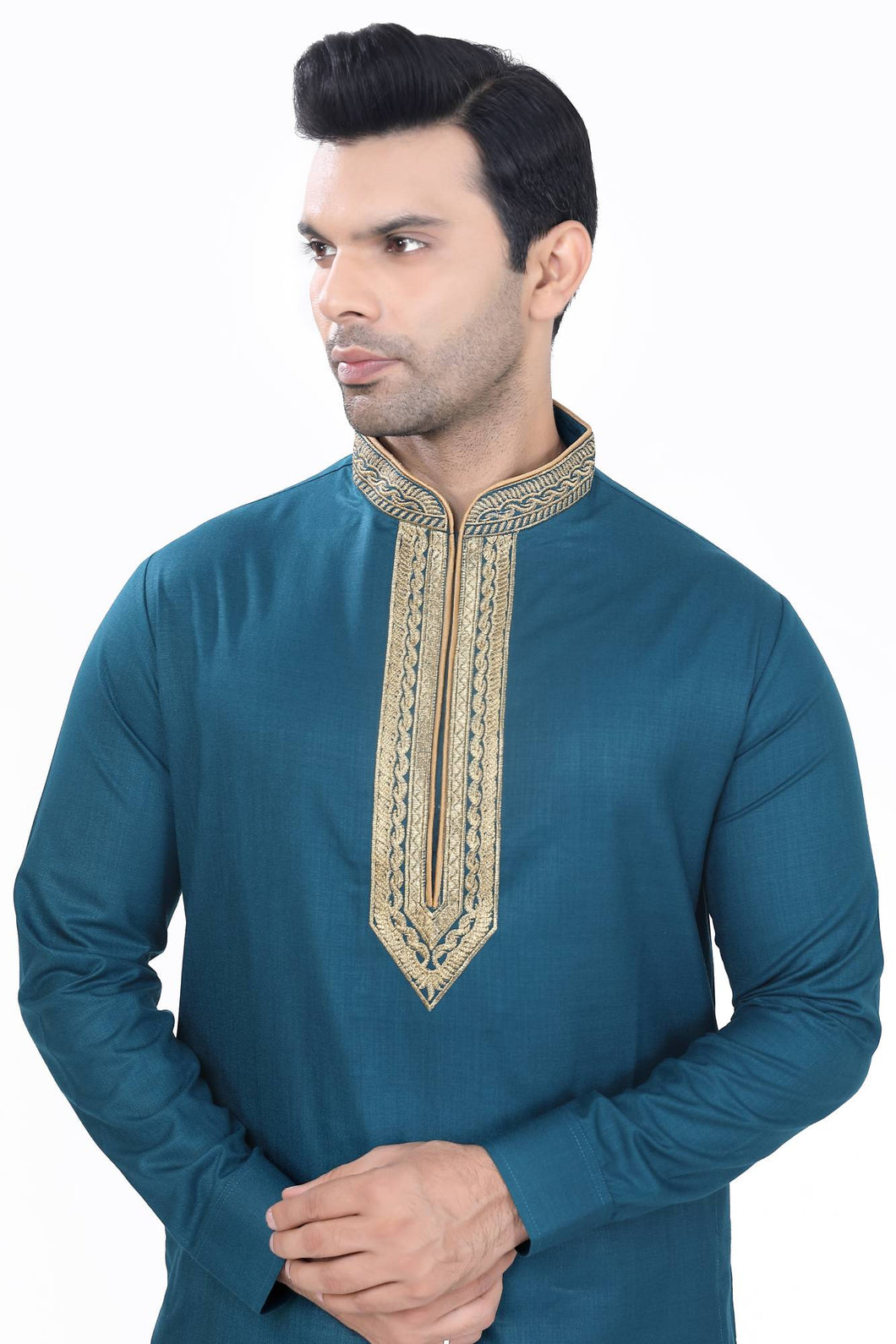 Brocade Silk - Premium Kurta Pyjama - Just $ 75! Shop now at Dapper Ethnic