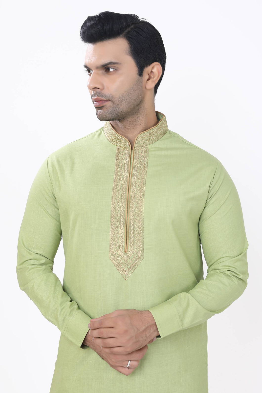 Brocade Silk - Premium Kurta Pyjama - Just $ 75! Shop now at Dapper Ethnic
