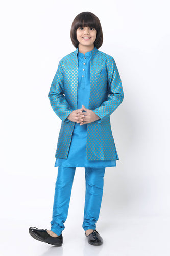 Brocade Silk - Premium Kurta Pyjama - Just $ 75! Shop now at Dapper Ethnic