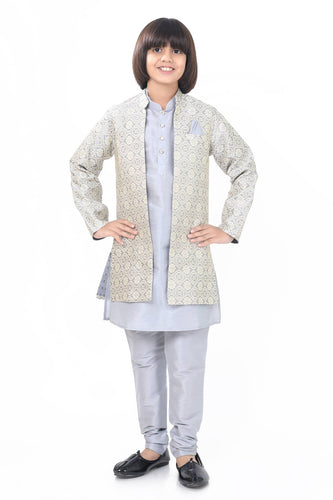 Brocade Silk - Premium Kurta Pyjama - Just $ 75! Shop now at Dapper Ethnic