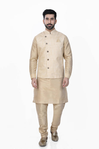 Brocade Silk - Premium Kurta Pyjama - Just $ 75! Shop now at Dapper Ethnic