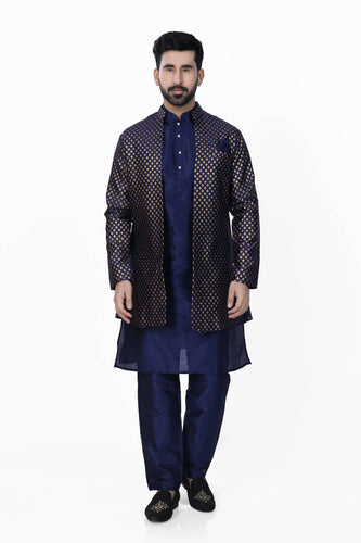 Brocade Silk - Premium Kurta Pyjama - Just $ 75! Shop now at Dapper Ethnic